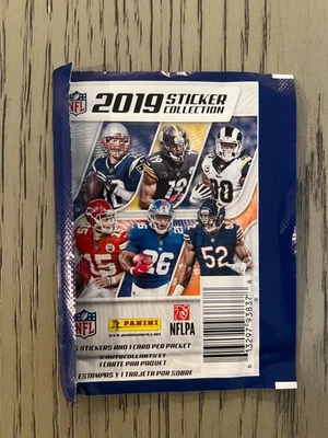 2019 Panini NFL Stickers Sealed Football Pack - Image 1 of 2