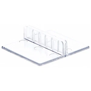 Plymor Clear Plastic Economy Pinch-Style Sign Clip Display, 2" W x 2" D x .5" H - Picture 1 of 1