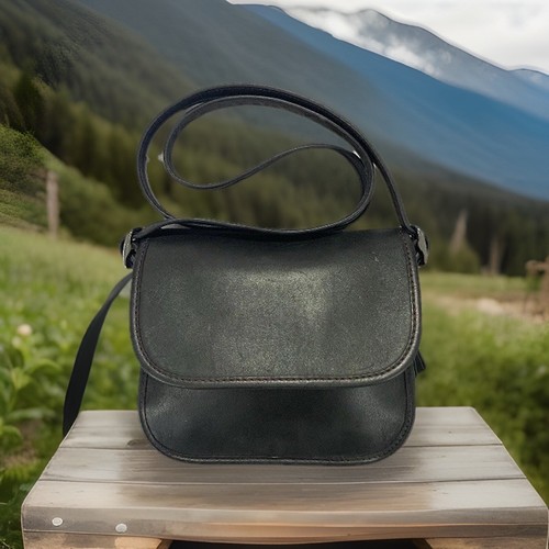 Borsa a tracolla Coach in pelle 75° anniversario limitata mini borsa a tracolla nera MIN WEAR