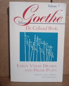 GOETHE: (Collected Works, Vol. 7)- Early Verse Drama & Prose Plays- Paperback - Imagen 1 de 6