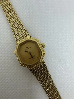 Reloj para mujer The Certina vintage dorado con correa de reloj Romi sueca dorada Foto 1 de 4