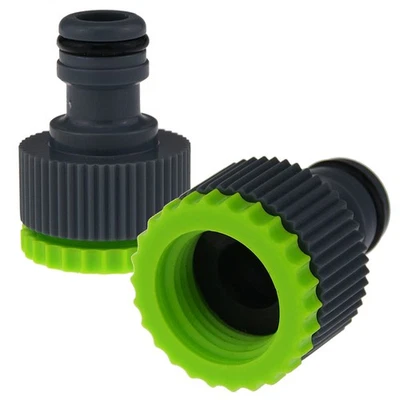 Hahnanschluss 1/2 und 3/4 Zoll Wasseranschluss Kupplung Adapter Gartenschlauch - Bild 1 von 2