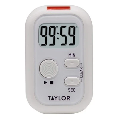Multi-Alert (Sound, Light, Vibration) Digital Timer, Standard, White - Image 1 of 4
