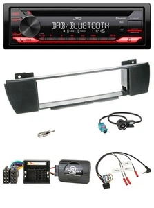 JVC CD DAB USB Bluetooth Lenkrad Autoradio für BMW X3 E83 2004-2010 mittig - Bild 1 von 10