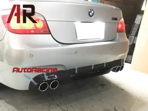 Fit BMW E60 M5 2004-2010 HM Style Real Carbon Fiber Rear Bumper Diffuser - Picture 1 of 3