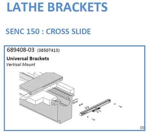 689408-03 Discontinued Acu-Rite Lathe Bracket SENC 150:Cross Slide Univ Bracket  - Picture 1 of 2