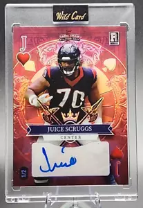 Juice Scruggs 1/2 2023 Comodín 5 Cartas Sorteo Novato RC Automático Rojo Holo Texans SSP - Imagen 1 de 2