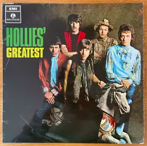 THE HOLLIES - GREATEST HITS The Best Of 1st UK Parlophone Press 1968 LP VG+ - Picture 1 of 6