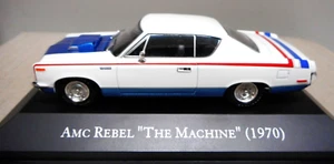 1970 White AMC Rebel "THE MACHINE" 1/43 Scale Altaya IXO In The USA Mint Sealed - Picture 1 of 4