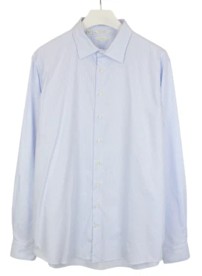 Camicia Formale Slim Fit Suitsupply Su Misura Uomo 47L / 18 1/2L A Righe - Immagine 1 di 4