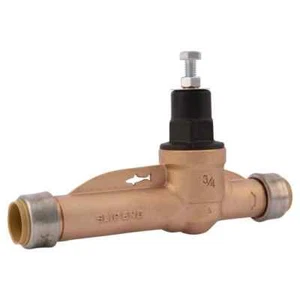 SharkBite 3/4 in. Push-to-Connect Bronze EB-45 Slip Pressure Regulator Valve - Picture 1 of 6