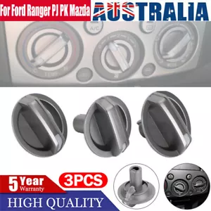 3Pcs AC Heater Fan Control Knobs Fit For Ford Ranger PJ PK Mazda BT-50 2006-2011 - Picture 1 of 6