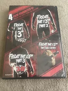 Friday The 13th Deluxe Edition DVD Set 1 2 3 4 Jason Voorhees part 3 3d Glasses - Picture 1 of 8