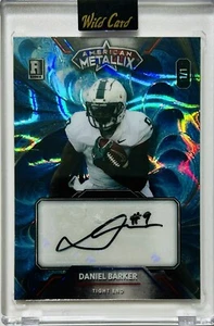 2023 Wild Card American Metallix Daniel Barker Rookie Auto Blue Lava 1/1 - Picture 1 of 5