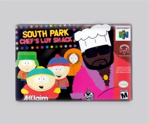 SOUTH PARK CHEF'S LUV SHACK / N64 - 2"x3" FRIDGE MAGNET (nintendo 64 game box - Picture 1 of 3