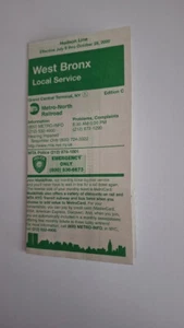WEST BRONX USA TIMETABLE 2000 (COLLECTORS ITEM ) - Picture 1 of 4