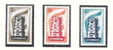 LUXEMBOURG 1956 EUROPA Set of 3 superb MINT never hinged SG 609 - 611