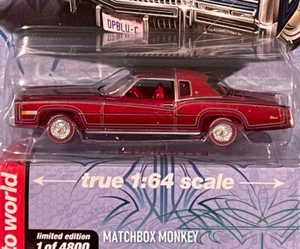 Auto World Ultra Red Chase MIJO Exclusive 1975 Cadillac Eldorado Lowrider Custom - Picture 1 of 3