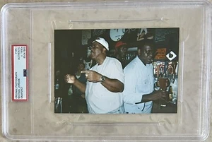 1990s MICHAEL JORDAN TYPE 1 PHOTO MJ BARTENDING AFTER BULLS CHAMPIONSHIP 4x6 PSA - Picture 1 of 5