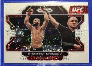 2022 Panini Prizm UFC Khamzat Chimaev White Sparkle SSP RARE - Picture 1 of 2