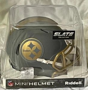 MINI CASCO PITTSBURGH STEELERS RIDDELL SPEED NUEVO EN CARCASA DE PLÁSTICO - Imagen 1 de 6