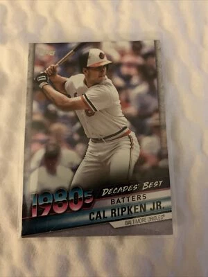 CAL RIPKEN JR. 2020 TOPPS #DB-44 DECADES BEST BALTIMORE ORIOLES  - Image 1 of 2