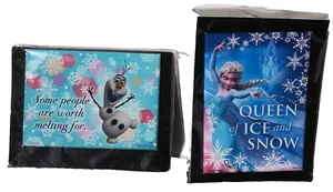 Set of 2 Frozen Magnets Some People Are Worth Melting For & Queen of Ice & Snow - Picture 1 of 6