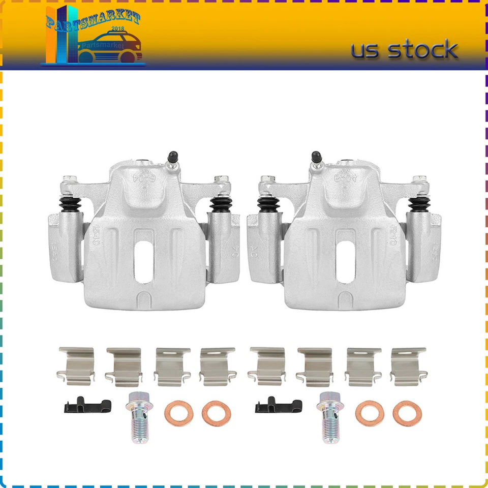 PMT Front Left Right Brake Calipers w/ Bracket For 2001-2007 Toyota Highlander - Image 1 of 1