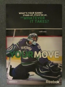Roberto Luongo Vancouver Canucks REEBOK "YOUR MOVE" Poster - RARE! - Picture 1 of 1