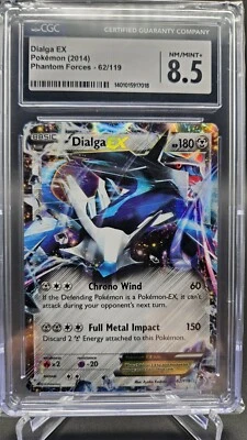 Pokemon Dialga EX 62/119 Phantom Forces 2014 Ultra Rare Holo - CGC 8.5 - POP 14 - Image 1 of 2