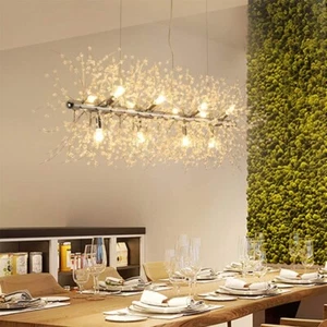 LED Crystal Chandeliers Firework Hanging Ceiling Light Fixture Modern Pendant Li - Picture 1 of 7