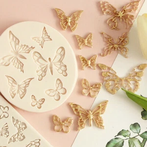 DIY Butterfly Silicone Mould Fondant Chocolate Cake Decorating Baking Mold Tools - Picture 1 of 7