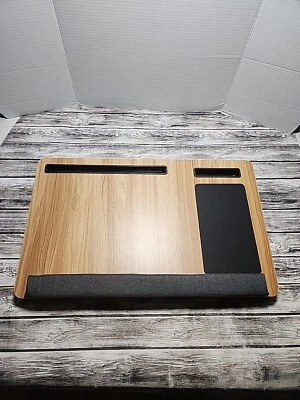 Portable Lap Laptop Desk with Pillow Cushion, Fits up to 15.6 Inch Laptop, with - Image 1 of 4