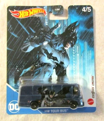Hot Wheels Premium DC Batman HW TOUR BUS #4 / 5 ~ Metal / Real Riders ~ NIP - Image 1 of 2