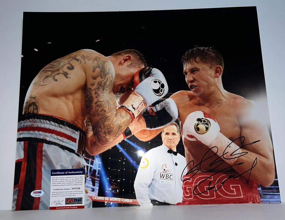 FOTO 16x20 firmada por Gennady Golovkin GGG CERTIFICADA PSA Y97559 Foto 1 de 1