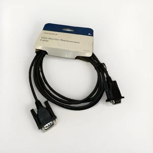 Insignia VGA Monitor Replacement Extension Cable Black 6ft NS-PV06501 - NEW - Picture 1 of 2