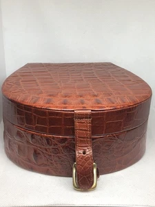 VINTAGE ALLEN SOLLY ENGLAND LEDER HALSBAND BOX - Bild 1 von 9