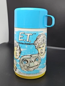 Vintage 1982 E.T. The Extra-Terrestrial 8 OZ SOLO TERMO por Aladdin T4 - Imagen 1 de 12