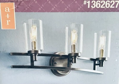 ALLEN & ROTH CHARLOTTE 3 浅 22 英寸梳妆台 #1362627 原铁透明色调新品 — 第 1/4 张图片