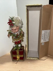 Mark Roberts Christmas Sugar And Spice Elf Stocking Holder 51-27524 With Box - Picture 1 of 15