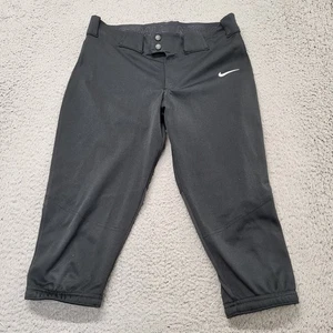 Nike Softballhose Damen Größe Medium schwarz Vapor 3/4 Länge Dri-Fit Baseball - Bild 1 von 14