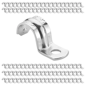 Schwerlast Rohrband (100 Stück - 1/2 Zoll) verzinkter Stahl EMT Rohrschelle... - Bild 1 von 5