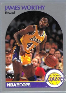 1990-91 Hoops #163 James Worthy North Carolina Tar Heels Los Angeles Lakers HOF - Picture 1 of 2