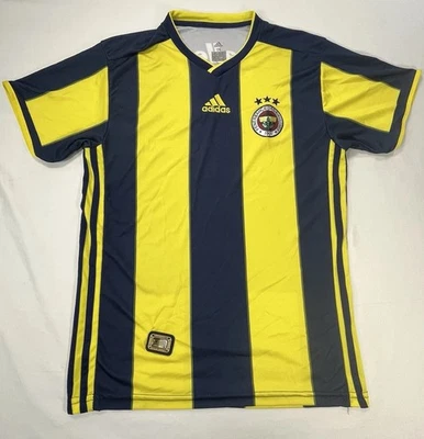 Camiseta de fútbol Fenerbahce Adidas Youth XL 2018 2019 Home Kit camiseta de fútbol logotipo Foto 1 de 4