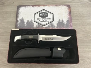 BUCK CABELA'S 75TH ANNIVERSARY 119 SPECIAL KNIFE IN TIN W/SHEATH - Picture 1 of 6