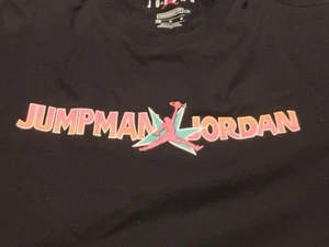 Jordan Jumpman Graphic Short Sleeve T-Shirt Mens Medium Black Tee - Picture 1 of 10