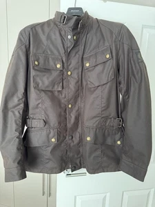Belstaff Crosby Wax Cotton Motorcycle Jacket - Mahogany Brown - Picture 1 of 14