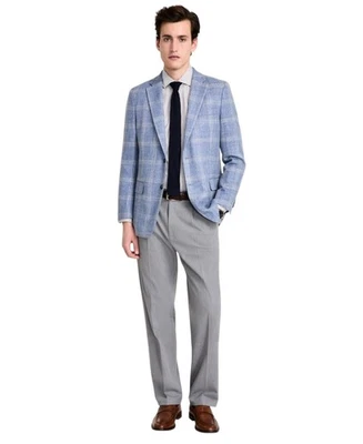 Abrigo Blazer Tommy Hilfiger Para Hombre Calce Moderno Deportivo 46 L Azul A Cuadros Foto 1 de 3