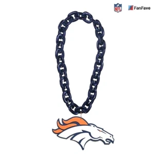 Collar de cadena para fanáticos de los Denver Broncos NFL - Imagen 1 de 1