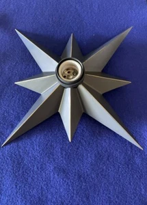 Vintage Star shaped bulb socket ceiling light fixture/New - Picture 1 of 5